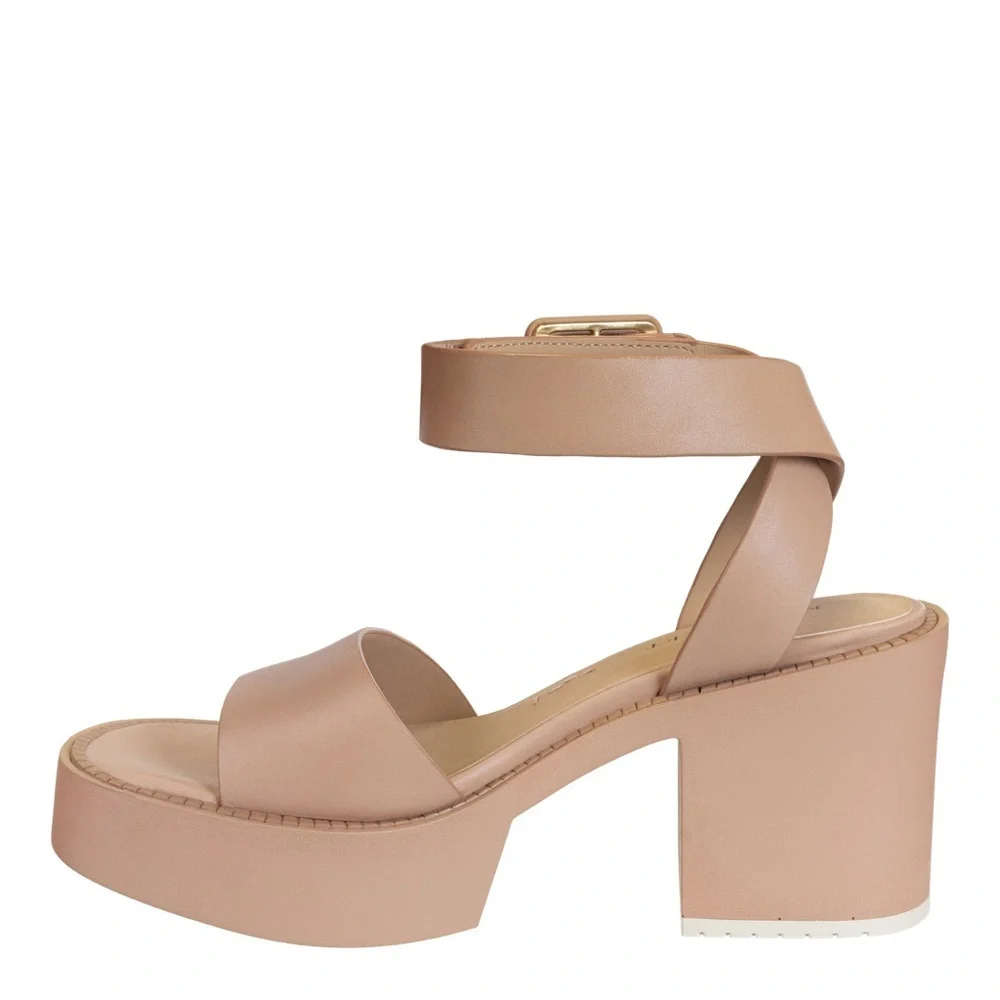 Naked Feet Iconoclast Heeled Sandals in Nude